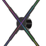 50cm Wifi Holographic Fan 3D Advertising Machine 576 LED Sign Neon Smart HD Player Support Video Picture Logo Holographic Light